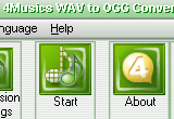 4Musics WAV to OGG Converter 4.2 poster