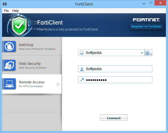 FortiClient (formerly FortiClient Standard) 5.2.1.0605 image 2