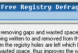 Free Registry Defrag 2.40 poster