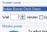 Indian Braves Clock Screensaver 1.0 poster