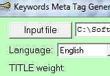 Keywords Meta Tag Generator 9.12 poster