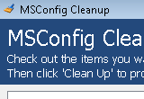 MSConfig Cleanup 1.5 poster