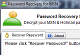 MSN Messenger Password Recovery 1.08.03.12 poster