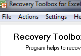 Recovery Toolbox for Excel 1.1.15.61 poster