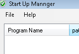 Start up Manager 1.0 poster