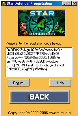 star defender 4 registration code